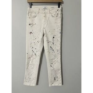 Rare CLOSED GLOW Special Edition Straight Cropped Ankle Jeans Paint Splatter 25